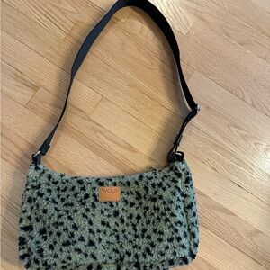 WOUF Green and Black Women's Shoulder Bag